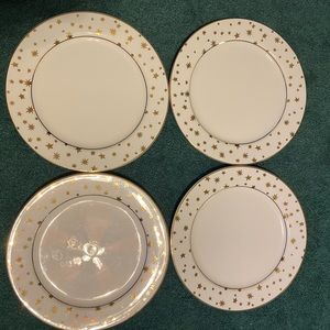 Sakura Galaxy 14k Gold Dinner Plates